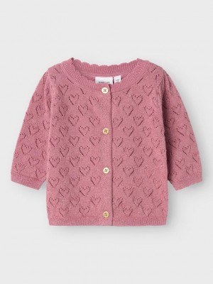 Name It NBFRIGLITTER LS KNIT CARD Mauve Orchid | Freewear NBFRIGLITTER LS KNIT CARD - www.freewear.nl - Freewear