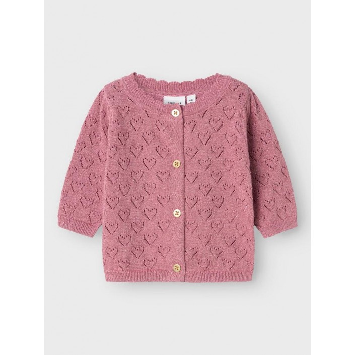 Name It NBFRIGLITTER LS KNIT CARD Mauve Orchid | Freewear NBFRIGLITTER LS KNIT CARD - www.freewear.nl - Freewear
