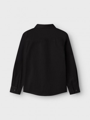 NAME IT KIDS NKMREFRED LS SHIRT Black | Freewear NKMREFRED LS SHIRT - www.freewear.nl - Freewear