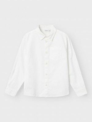 NAME IT KIDS NKMREFRED LS SHIRT Bright White | Freewear NKMREFRED LS SHIRT - www.freewear.nl - Freewear