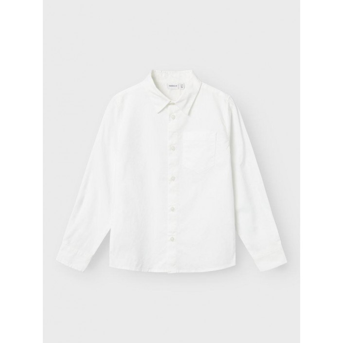 NAME IT KIDS NKMREFRED LS SHIRT Bright White | Freewear NKMREFRED LS SHIRT - www.freewear.nl - Freewear