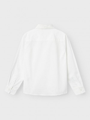 NAME IT KIDS NKMREFRED LS SHIRT Bright White | Freewear NKMREFRED LS SHIRT - www.freewear.nl - Freewear