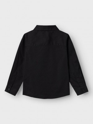 NAME IT MINI NMMREFRED LS SHIRT Black | Freewear NMMREFRED LS SHIRT - www.freewear.nl - Freewear
