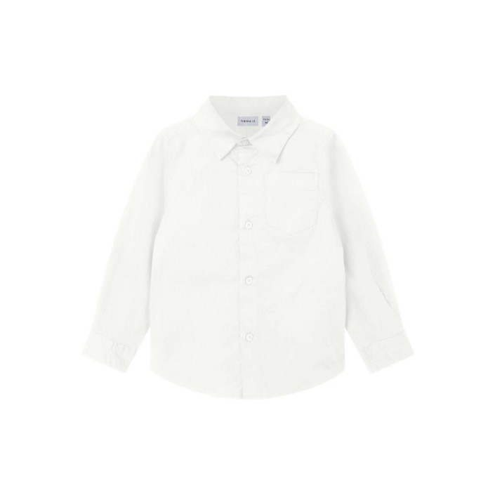 NAME IT MINI NMMREFRED LS SHIRT Bright White | Freewear NMMREFRED LS SHIRT - www.freewear.nl - Freewear