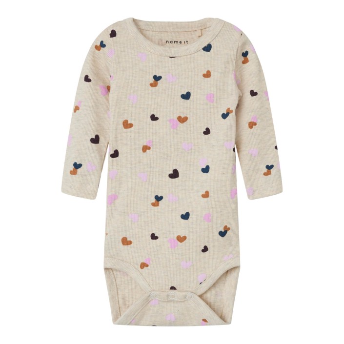 Name It NBFLUCKY LS BODY Peyote Melange | Freewear NBFLUCKY LS BODY - www.freewear.nl - Freewear