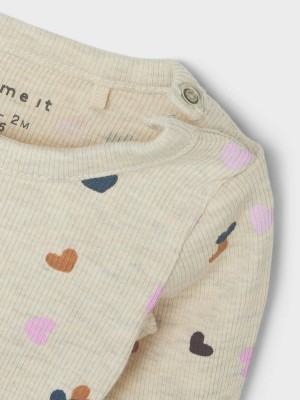 Name It NBFLUCKY LS BODY Peyote Melange | Freewear NBFLUCKY LS BODY - www.freewear.nl - Freewear