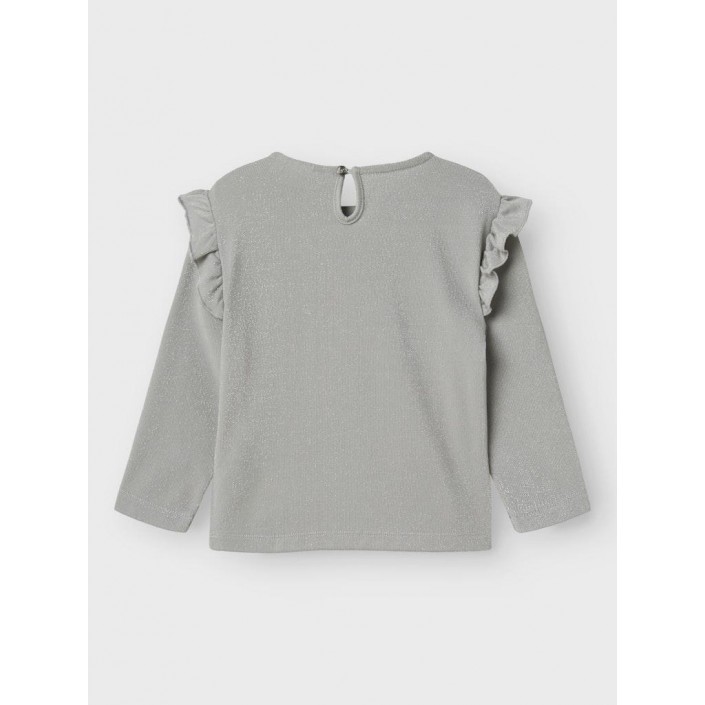 NAME IT MINI NMFROISIN NREG LS TOP Silver | Freewear NMFROISIN NREG LS TOP - www.freewear.nl - Freewear