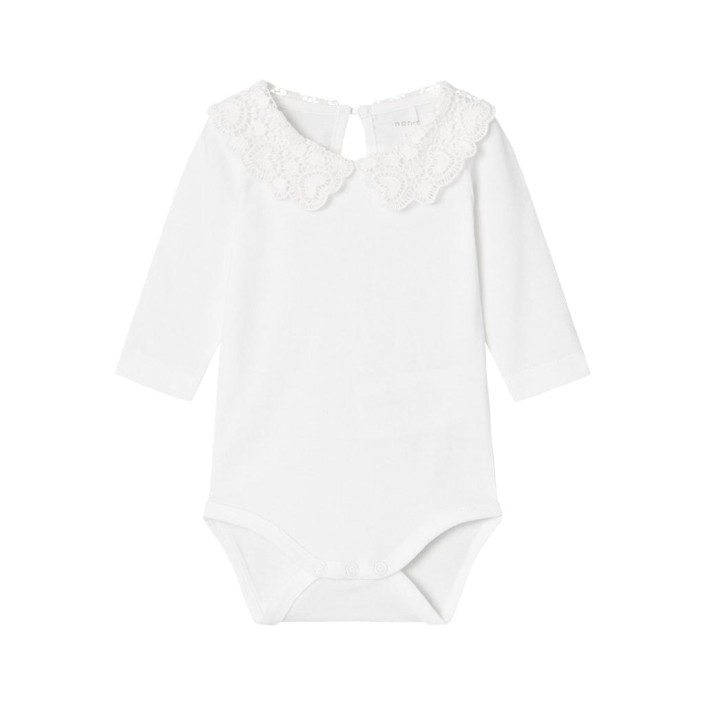 Name It NBFROSELINA LS BODY Bright White | Freewear NBFROSELINA LS BODY - www.freewear.nl - Freewear