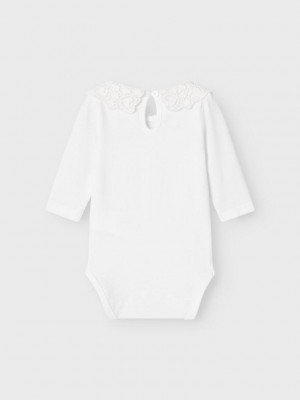Name It NBFROSELINA LS BODY Bright White | Freewear NBFROSELINA LS BODY - www.freewear.nl - Freewear