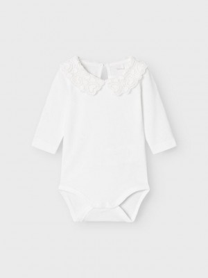 Name It NBFROSELINA LS BODY Bright White | Freewear NBFROSELINA LS BODY - www.freewear.nl - Freewear
