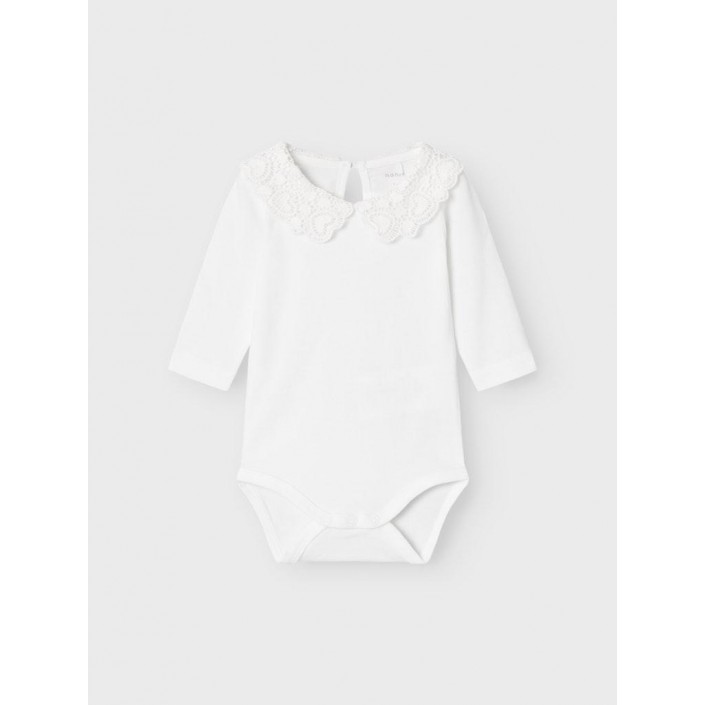 Name It NBFROSELINA LS BODY Bright White | Freewear NBFROSELINA LS BODY - www.freewear.nl - Freewear