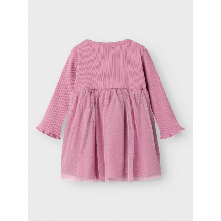 Name It NBFROYANNA LS DRESS Mauve Orchid | Freewear NBFROYANNA LS DRESS - www.freewear.nl - Freewear