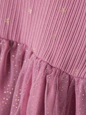 Name It NBFROYANNA LS DRESS Mauve Orchid | Freewear NBFROYANNA LS DRESS - www.freewear.nl - Freewear