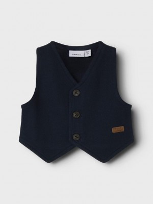 Name It NBMROXO WAISTCOAT Dark Sapphire/NMMROBINO | Freewear NBMROXO WAISTCOAT - www.freewear.nl - Freewear