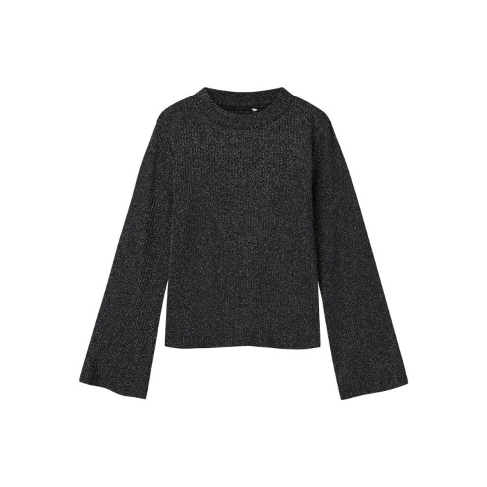 NAME IT KIDS NKFSARAH LS SLIM TOP Black | Freewear NKFSARAH LS SLIM TOP - www.freewear.nl - Freewear