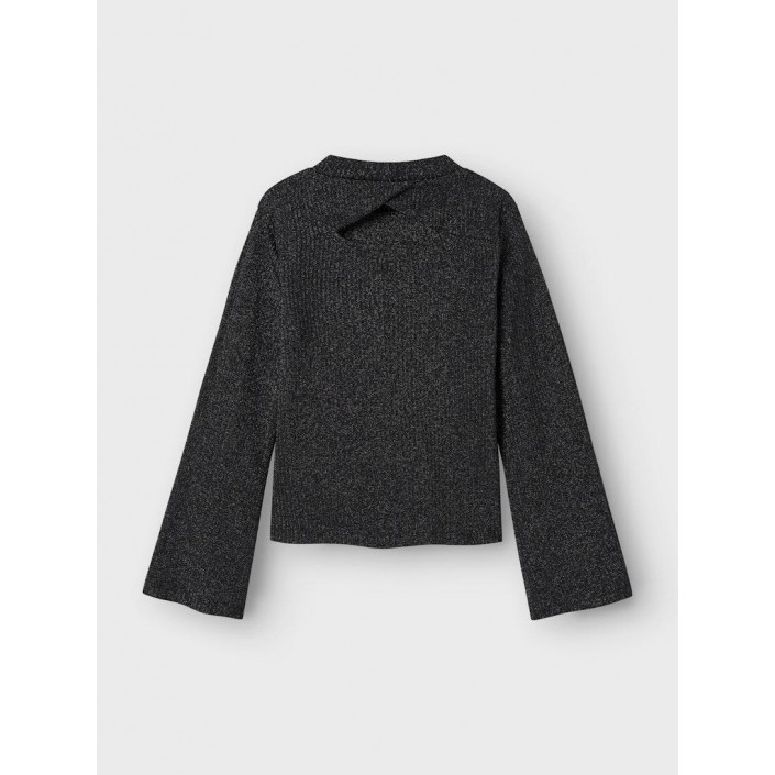 NAME IT KIDS NKFSARAH LS SLIM TOP Black | Freewear NKFSARAH LS SLIM TOP - www.freewear.nl - Freewear