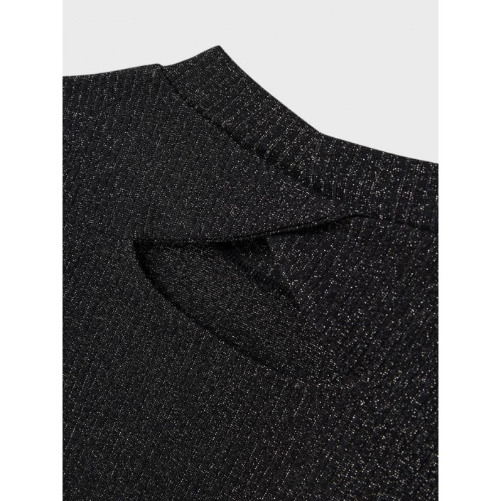 NAME IT KIDS NKFSARAH LS SLIM TOP Black | Freewear NKFSARAH LS SLIM TOP - www.freewear.nl - Freewear