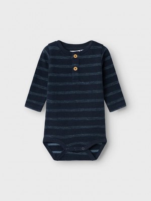 Name It NBMSANDEL LS BODY Dark Sapphire | Freewear NBMSANDEL LS BODY - www.freewear.nl - Freewear