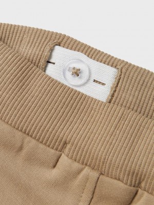 Name It NBMSOLLY SWEAT PANT BRU Weathered Teak | Freewear NBMSOLLY SWEAT PANT BRU - www.freewear.nl - Freewear