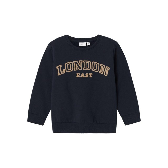 NAME IT MINI NMMRADU NREG SWEAT BRU Dark Sapphire | Freewear NMMRADU NREG SWEAT BRU - www.freewear.nl - Freewear