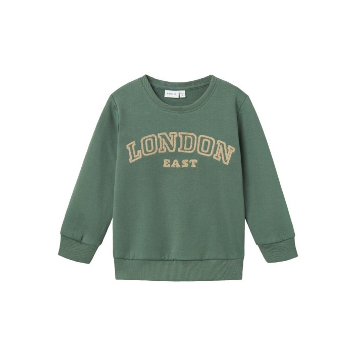 NAME IT MINI NMMRADU NREG SWEAT BRU Dark Forest | Freewear NMMRADU NREG SWEAT BRU - www.freewear.nl - Freewear