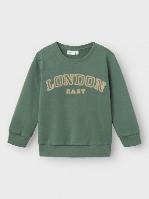 NAME IT MINI NMMRADU NREG SWEAT BRU Dark Forest | Freewear NMMRADU NREG SWEAT BRU - www.freewear.nl - Freewear