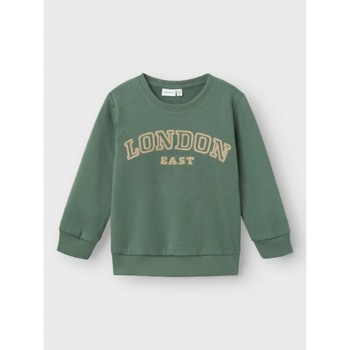 NAME IT MINI NMMRADU NREG SWEAT BRU Dark Forest | Freewear NMMRADU NREG SWEAT BRU - www.freewear.nl - Freewear