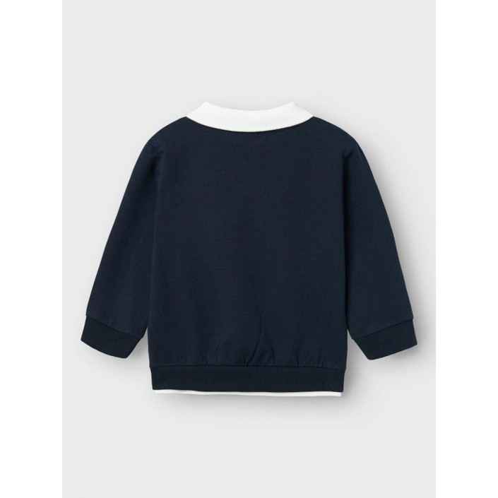 NAME IT MINI NMMRON NREG SWEAT BRU Dark Sapphire | Freewear NMMRON NREG SWEAT BRU - www.freewear.nl - Freewear