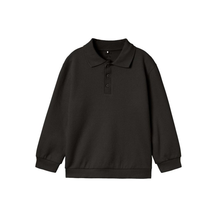 NAME IT KIDS NKMRABBA LS NREG POLO TOP Black | Freewear NKMRABBA LS NREG POLO TOP - www.freewear.nl - Freewear
