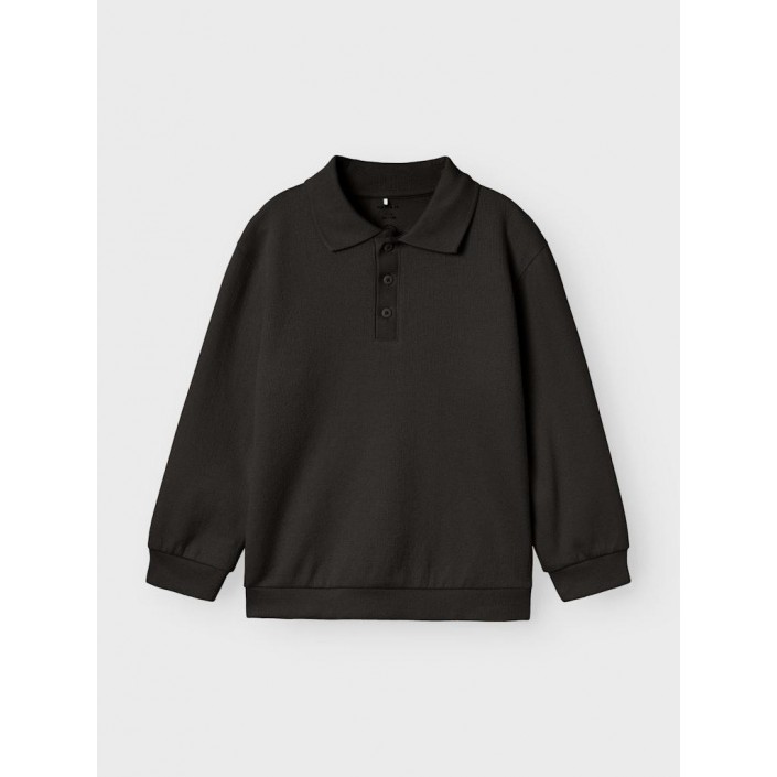 NAME IT KIDS NKMRABBA LS NREG POLO TOP Black | Freewear NKMRABBA LS NREG POLO TOP - www.freewear.nl - Freewear