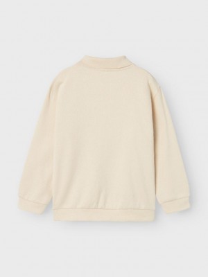 NAME IT KIDS NKMRABBA LS NREG POLO TOP Summer Sand | Freewear NKMRABBA LS NREG POLO TOP - www.freewear.nl - Freewear