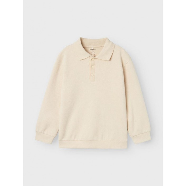 NAME IT KIDS NKMRABBA LS NREG POLO TOP Summer Sand | Freewear NKMRABBA LS NREG POLO TOP - www.freewear.nl - Freewear