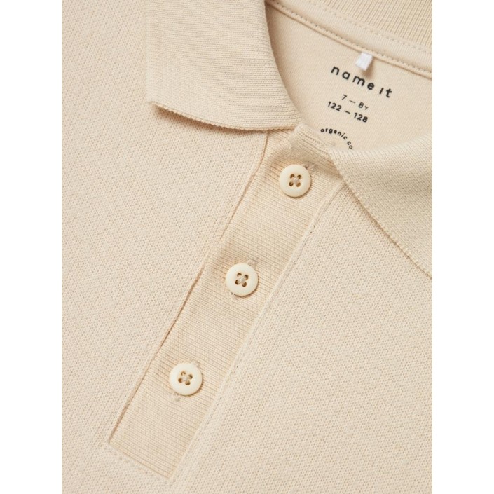 NAME IT KIDS NKMRABBA LS NREG POLO TOP Summer Sand | Freewear NKMRABBA LS NREG POLO TOP - www.freewear.nl - Freewear