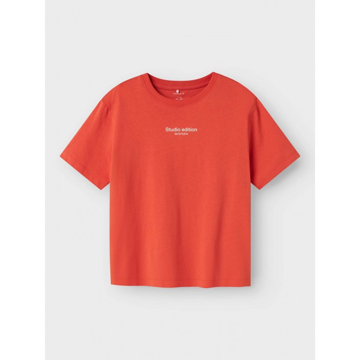 NAME IT KIDS NKMBRODY SS NREG TOP NOOS Paprika/W. JET STREAM PRINT | Freewear NKMBRODY SS NREG TOP NOOS - www.freewear.nl - Freewear