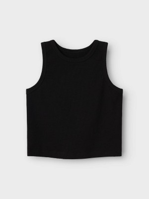 NAME IT KIDS NKFNAKAL SL SHORT TOP NOOS Black | Freewear NKFNAKAL SL SHORT TOP NOOS - www.freewear.nl - Freewear