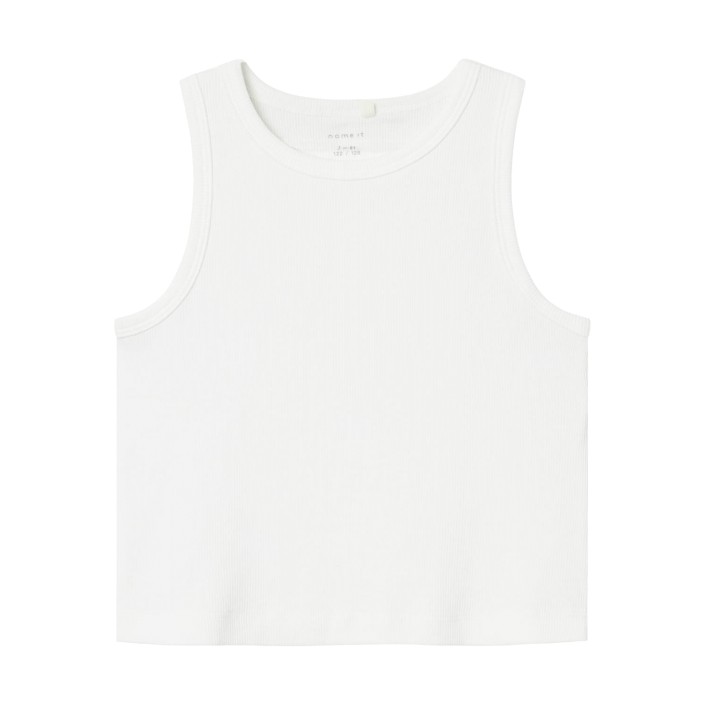NAME IT KIDS NKFNAKAL SL SHORT TOP NOOS Bright White | Freewear NKFNAKAL SL SHORT TOP NOOS - www.freewear.nl - Freewear