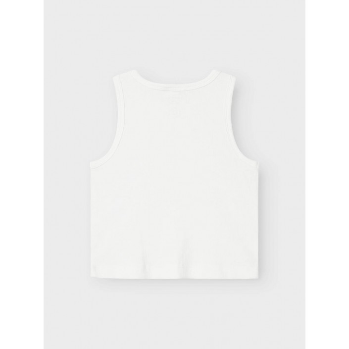 NAME IT KIDS NKFNAKAL SL SHORT TOP NOOS Bright White | Freewear NKFNAKAL SL SHORT TOP NOOS - www.freewear.nl - Freewear