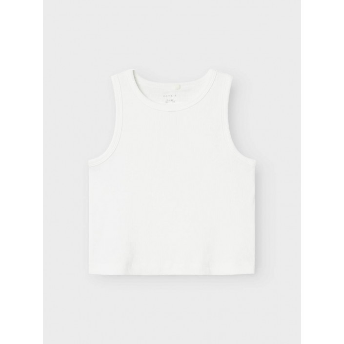 NAME IT KIDS NKFNAKAL SL SHORT TOP NOOS Bright White | Freewear NKFNAKAL SL SHORT TOP NOOS - www.freewear.nl - Freewear