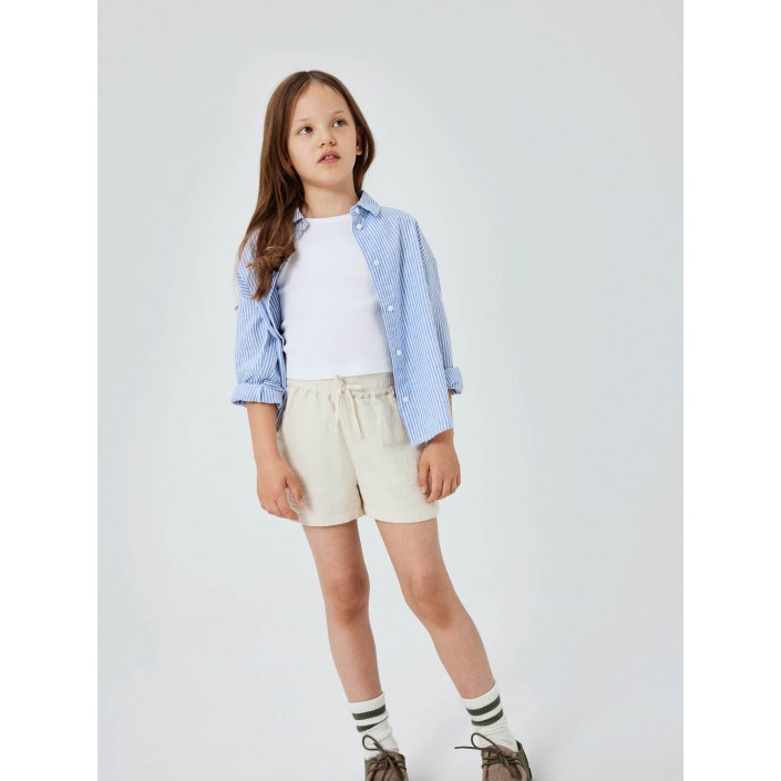 NAME IT KIDS NKFNAKAL SL SHORT TOP NOOS Bright White | Freewear NKFNAKAL SL SHORT TOP NOOS - www.freewear.nl - Freewear