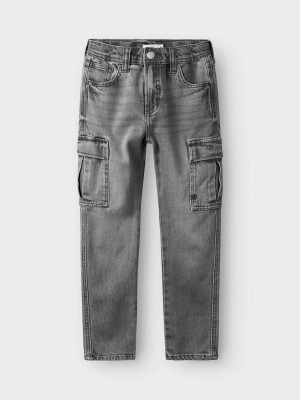 NAME IT KIDS NKMSILAS TAP CARGO JEANS 6650-AZ NO: Medium Grey Denim | Freewear NKMSILAS TAP CARGO JEANS 6650-AZ NO: - www.freewear.nl - Freewear
