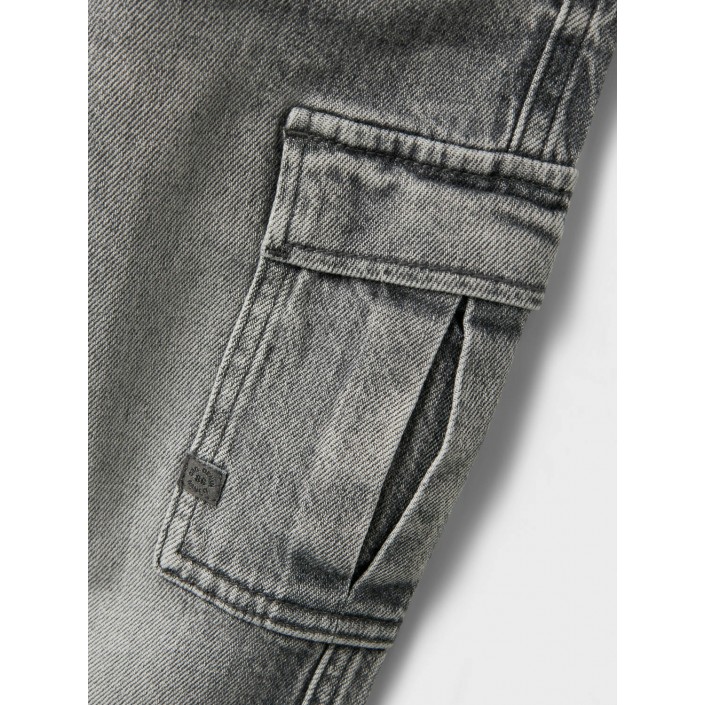 NAME IT KIDS NKMSILAS TAP CARGO JEANS 6650-AZ NO: Medium Grey Denim | Freewear NKMSILAS TAP CARGO JEANS 6650-AZ NO: - www.freewear.nl - Freewear