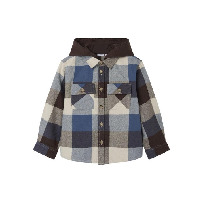 NAME IT KIDS NKMOSOM OS SHIRT WH BOX Bracken/CHECKS | Freewear NKMOSOM OS SHIRT WH BOX - www.freewear.nl - Freewear