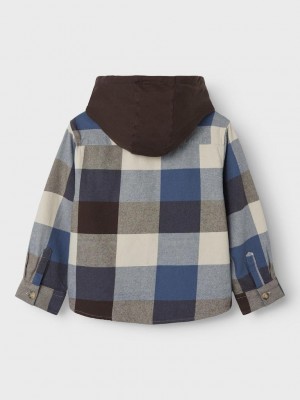NAME IT KIDS NKMOSOM OS SHIRT WH BOX Bracken/CHECKS | Freewear NKMOSOM OS SHIRT WH BOX - www.freewear.nl - Freewear