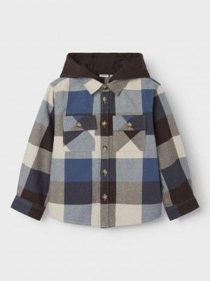 NAME IT KIDS NKMOSOM OS SHIRT WH BOX Bracken/CHECKS | Freewear NKMOSOM OS SHIRT WH BOX - www.freewear.nl - Freewear