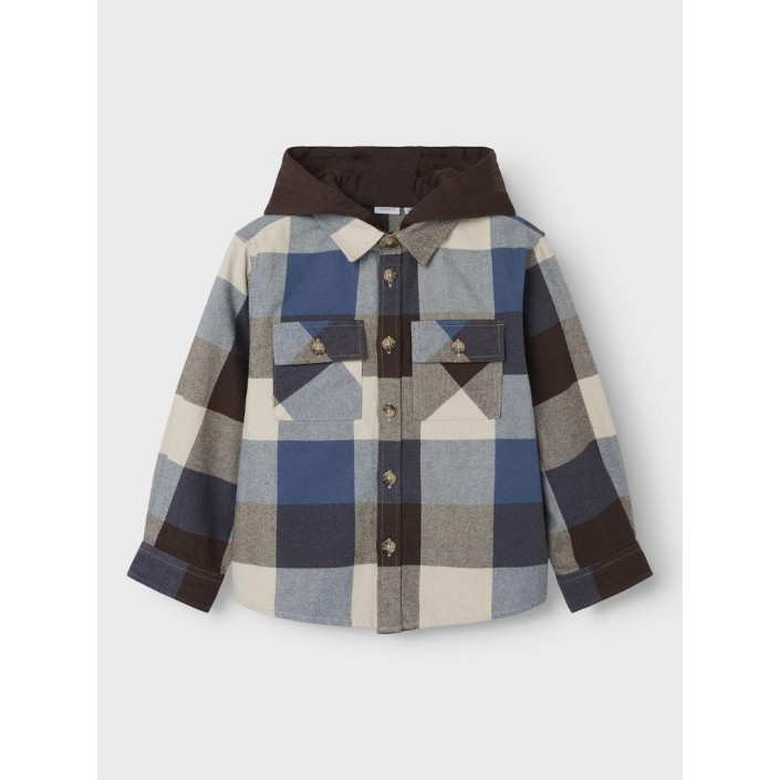 NAME IT KIDS NKMOSOM OS SHIRT WH BOX Bracken/CHECKS | Freewear NKMOSOM OS SHIRT WH BOX - www.freewear.nl - Freewear