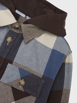 NAME IT KIDS NKMOSOM OS SHIRT WH BOX Bracken/CHECKS | Freewear NKMOSOM OS SHIRT WH BOX - www.freewear.nl - Freewear