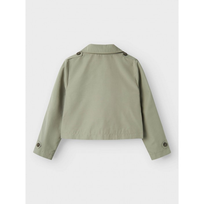 NAME IT KIDS NKFMADELIN TRENCH COAT SHORT Shadow | Freewear NKFMADELIN TRENCH COAT SHORT - www.freewear.nl - Freewear