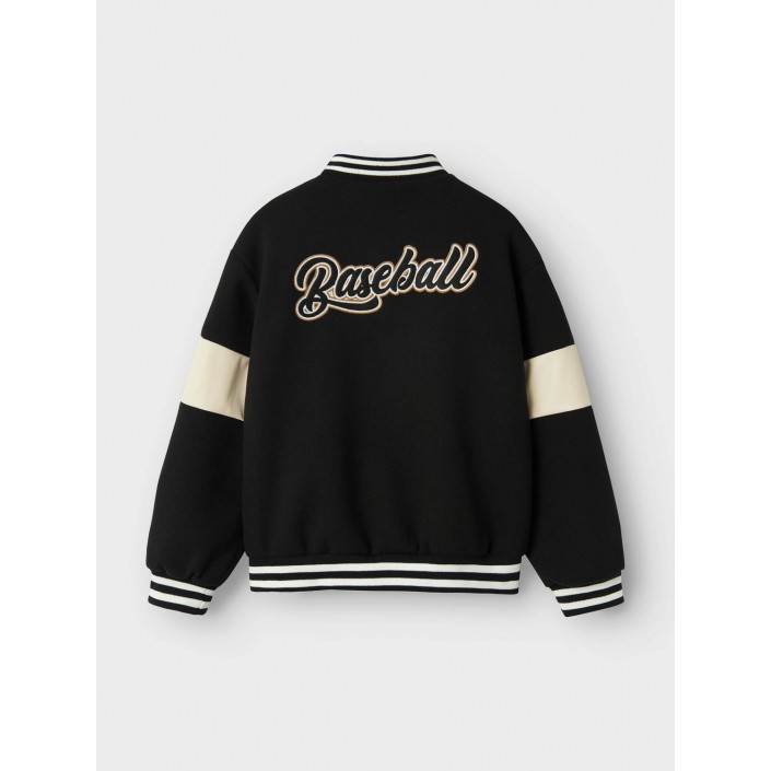 NAME IT KIDS NKMMIKADO VARSITY JACKET Black | Freewear NKMMIKADO VARSITY JACKET - www.freewear.nl - Freewear