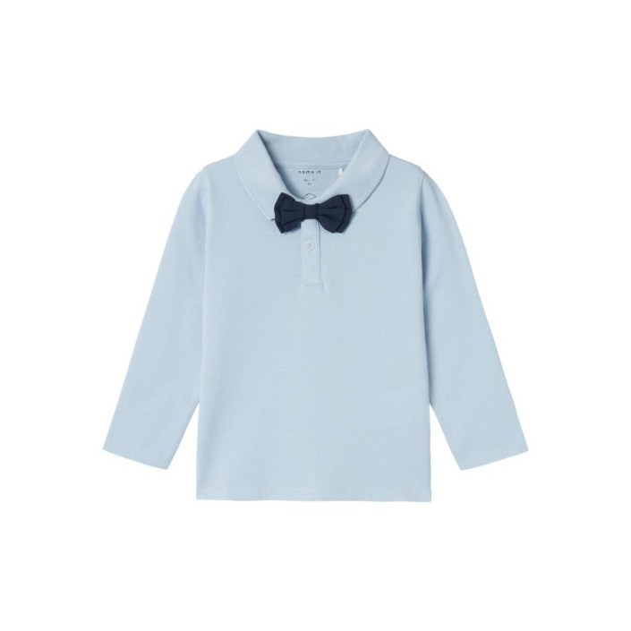 NAME IT MINI NMMROGER LS POLO Niagara Mist | Freewear NMMROGER LS POLO - www.freewear.nl - Freewear