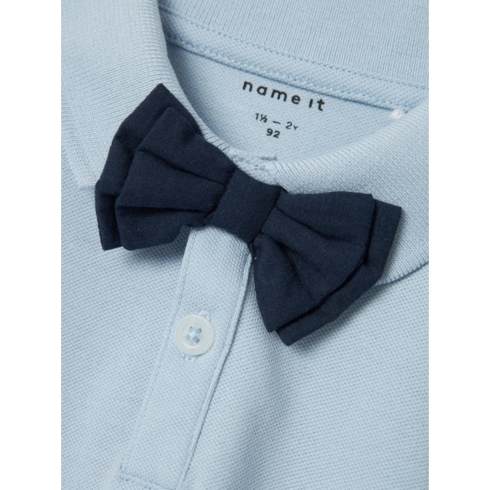 NAME IT MINI NMMROGER LS POLO Niagara Mist | Freewear NMMROGER LS POLO - www.freewear.nl - Freewear